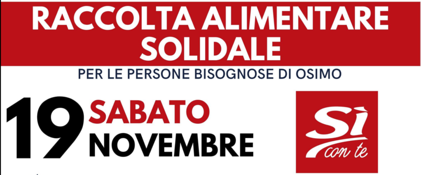 Raccolta alimentare solidale – 19 novembre 2022